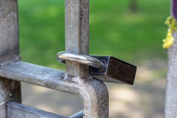 Lock on gate