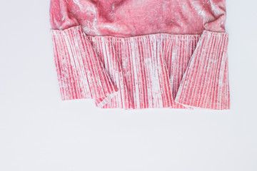 Women's elegant clothing lower shirt, dress velvet