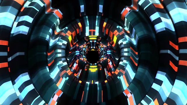 Shiny digital waves pulse in cyberspace motion graphics animation background new quality techno style cool nice beautiful 4k stock video footage