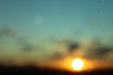 Blurred morning sunrise