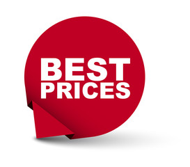 red vector banner best prices