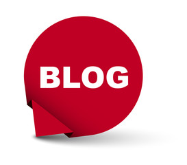 red vector banner blog