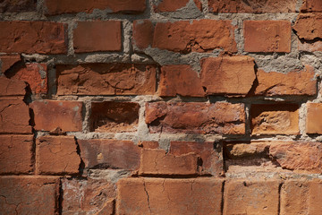 background old brick wall construction