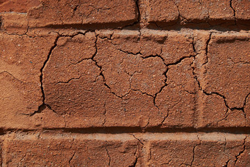 background old brick wall construction