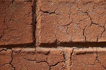 background old brick wall construction