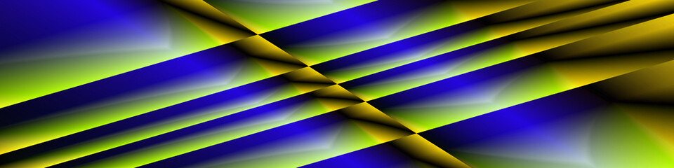 Digital Art, panoramic abstract three-dimensional objects with soft lighting, Germany