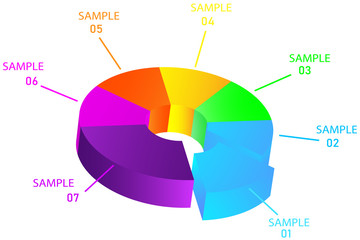 Vector illustration. Process business diagram, infographic, depicted on a white background.