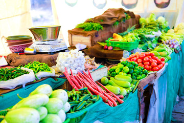 indian vegetables market