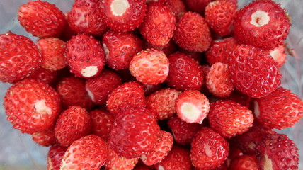 strawberries berry red close-up background texture food dessert