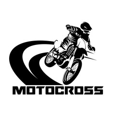 motocross sport logo icon design vector