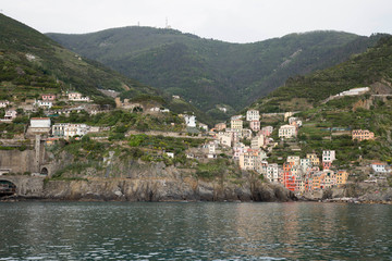 panorama della bella costa ligure