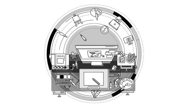 Animation illustrator to advertise your services