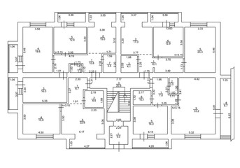 2d floor plan. Black&white floor plan. Floorplan