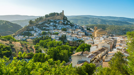 Fototapeta na wymiar Panoramic sight in Montefrio, beautiful village in the province of Granada, Andalusia, Spain.