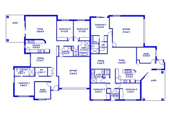 2d floor plan. Black&white floor plan. Floorplan	