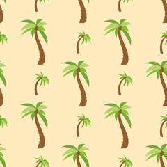 Seamless Pattern with palm trees