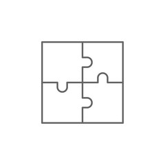 plan puzzle friendship outline icon. Elements of friendship line icon. Signs, symbols and vectors can be used for web, logo, mobile app, UI, UX