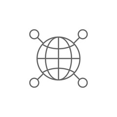 internet friendship outline icon. Elements of friendship line icon. Signs, symbols and vectors can be used for web, logo, mobile app, UI, UX