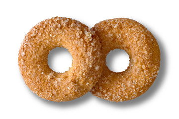 sweet sugar cookies closeup isolated
