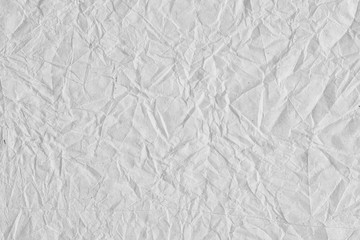 white crumpled wrapping paper closeup background