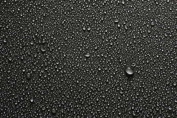 water drops on the fabric substrate macro