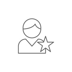 rate girl friendship outline icon. Elements of friendship line icon. Signs, symbols and vectors can be used for web, logo, mobile app, UI, UX