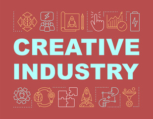 Creative industry word concepts banner