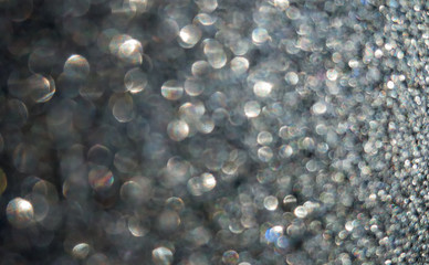 Full Frame Shot Of silver Glitter