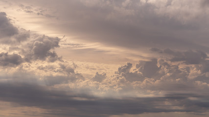dramatic sky with clouds