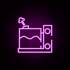 air cleanser neon icon. Elements of water, boiler, thermos, gas, solar set. Simple icon for websites, web design, mobile app, info graphics