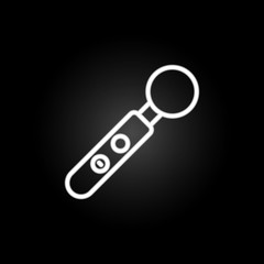 Playing stick neon icon. Elements of virtual reality set. Simple icon for websites, web design, mobile app, info graphics