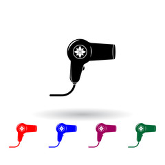 hair dryer illustration multi color icon. Elements of spa set. Simple icon for websites, web design, mobile app, info graphics