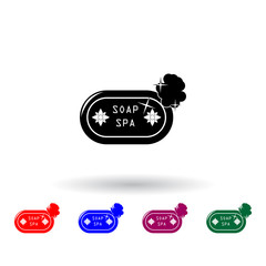 soap in the spa illustration multi color icon. Elements of spa set. Simple icon for websites, web design, mobile app, info graphics