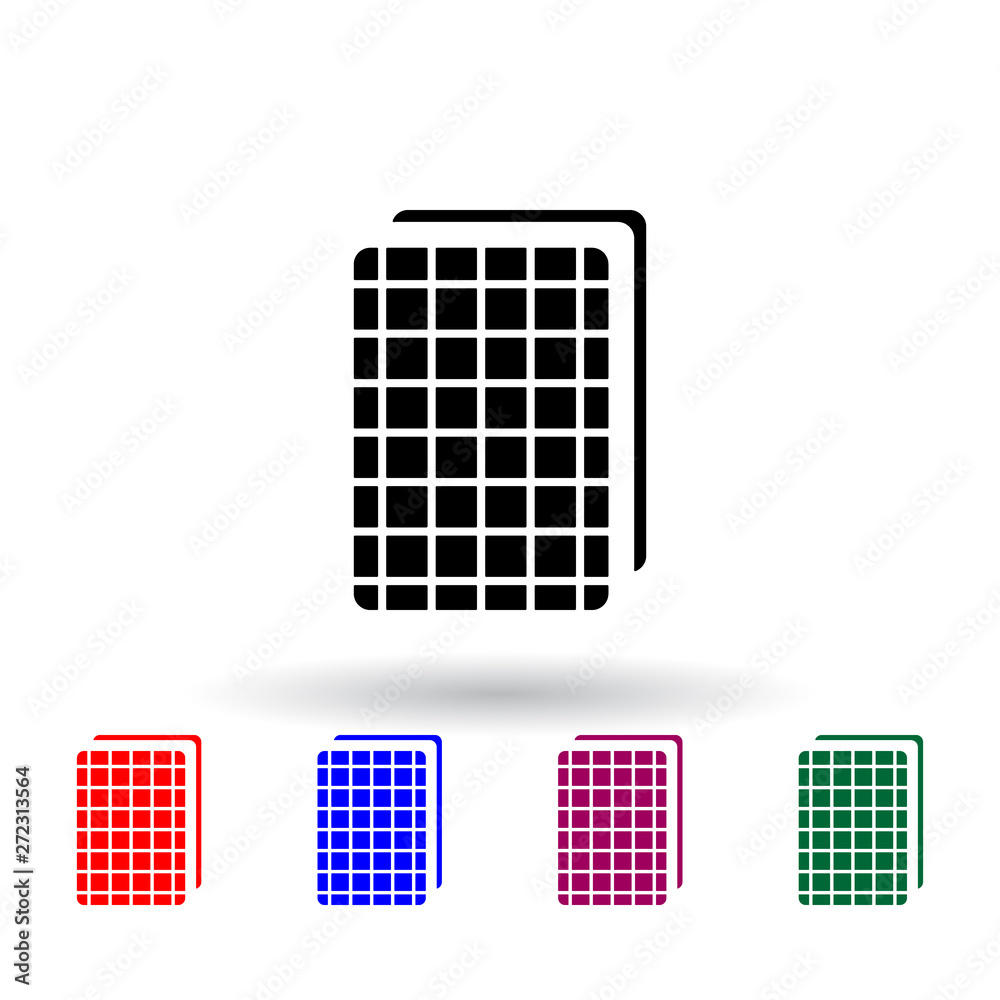 Poster ice cream in a waffle multi color icon. elements of ice cream set. simple icon for websites, web des