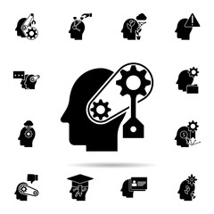 brain in mind icon. Universal set of human mind for website design and development, app development