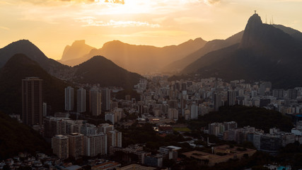 sunset in Rio de Janeiro