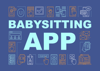 Babysitting app concepts banner