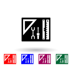 Engineer tools multi color icon. Elements of engineering set. Simple icon for websites, web design, mobile app, info graphics