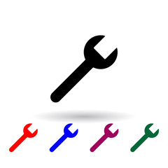 wrench multi color icon. Elements of engineering set. Simple icon for websites, web design, mobile app, info graphics