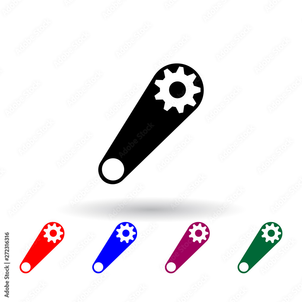 Poster mechanism multi color icon. elements of engineering set. simple icon for websites, web design, mobil