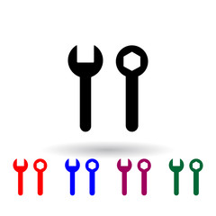 nut tools multi color icon. Elements of engineering set. Simple icon for websites, web design, mobile app, info graphics