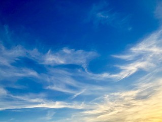 blue sky with clouds
