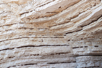 Limestone sedimentary rock Gargano, Italy