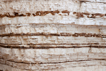 Limestone sedimentary rock Gargano, Italy