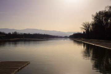 River sunset