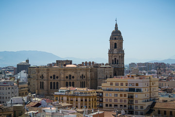 Fototapeta na wymiar Malaga skyline
