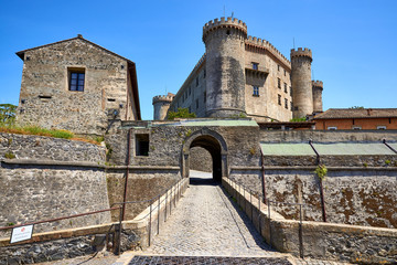 castle of bracciano, medieval village near rome