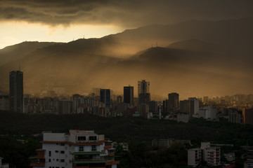 Fototapeta premium city at night / city at afternoon 