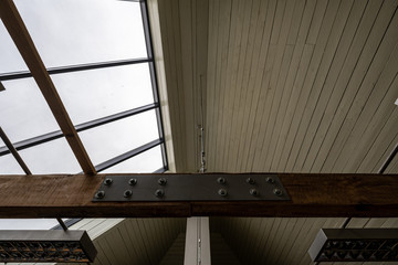 Obraz premium architecture details of building in Riga city center, Latvia