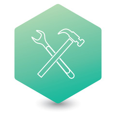 Plumbing work symbol icon